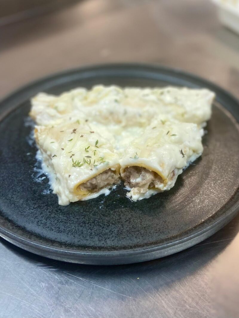 Canelone de Zanahoria con Costilla de Cerdo